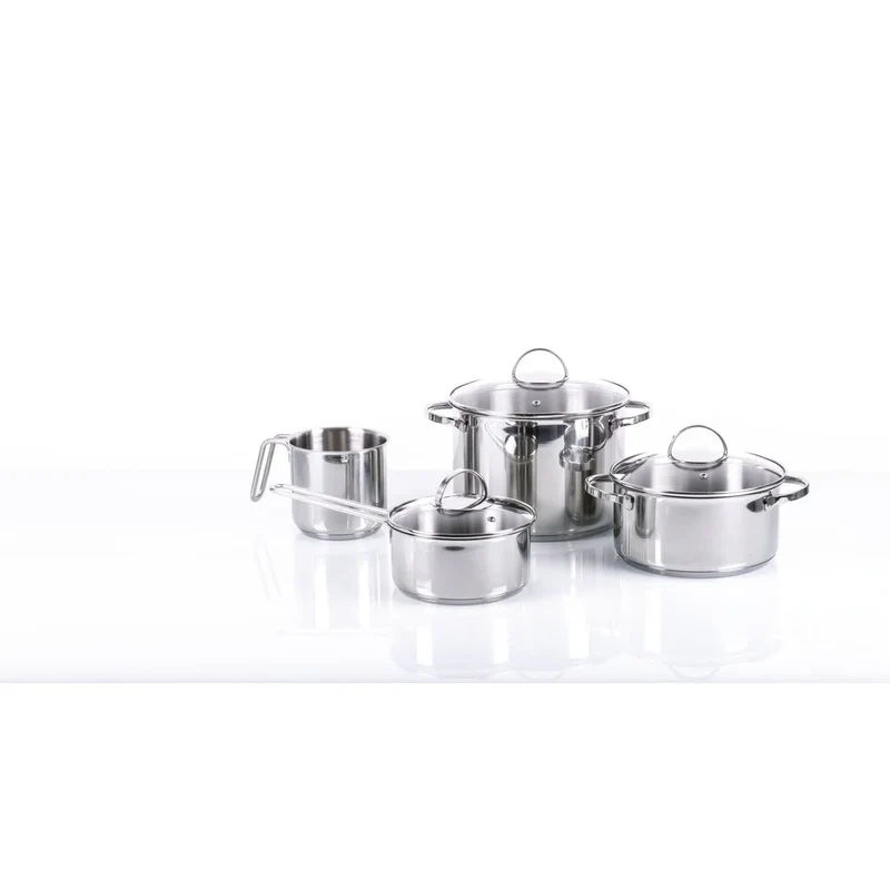 Moneta Batteria di Pentole Allegro 7 Pezzi in Accio Inox