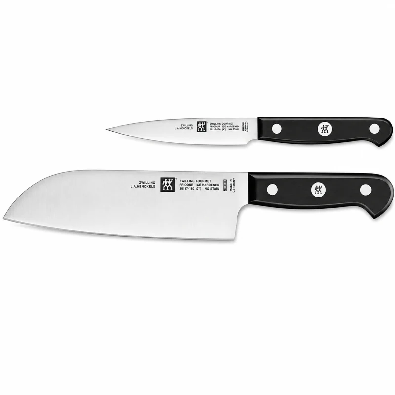 Zwilling Set 2 Coltelli da Cucina Santoku e Spelucchino