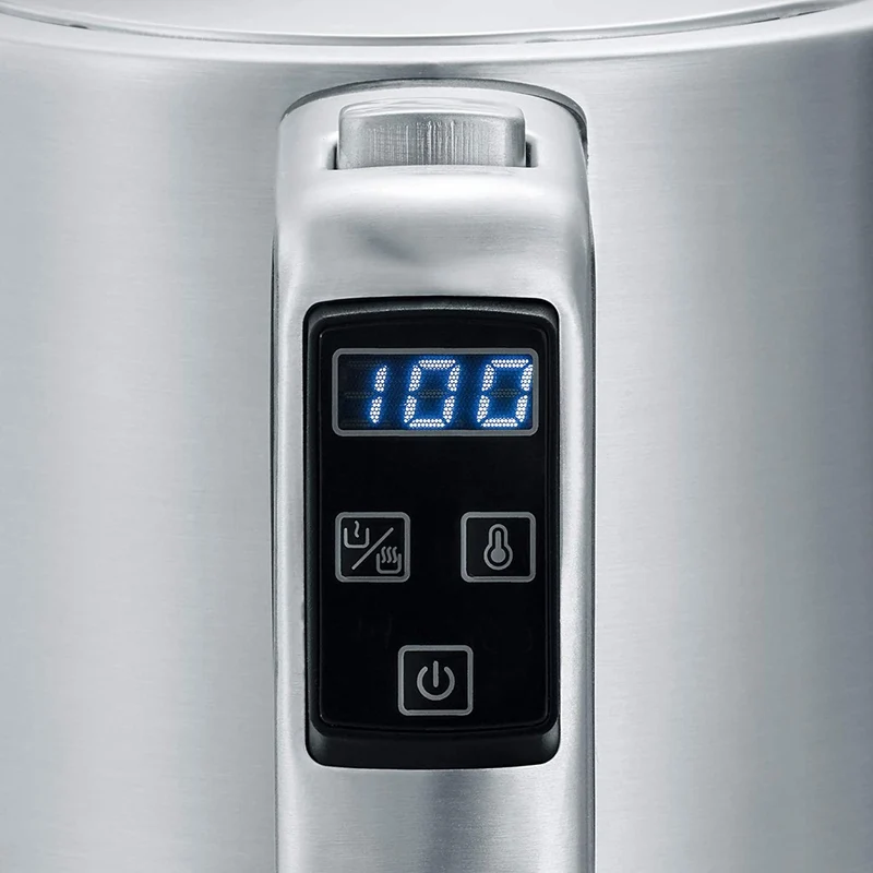 Severin WK 3418 Digitaler Wasserkocher mit Fast- Boil-Power und individueller Temperaturauswahl