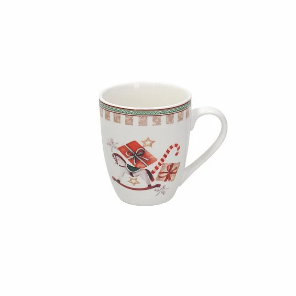 Tognana Tazza Mug Natalizia Atollo Vintage in Porcellana 310 cc