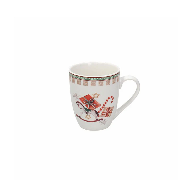 Tognana Tazza Mug Natalizia Atollo Vintage in Porcellana 310 cc