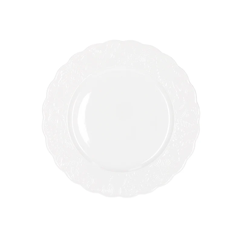 Tognana Servizio Tavola 18 Pezzi Poema Lace in Porcellana Bianca