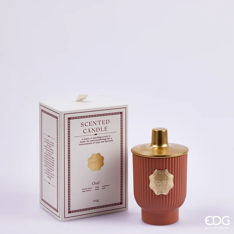 EDG Enzo De Gasperi Candela Luxury Profumata 420gr Oud