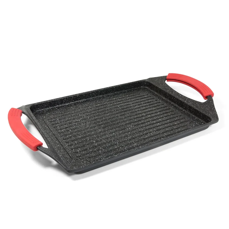 Moneta Griglia Rettangolare Pro Grill in Alluminio 45x27 cm