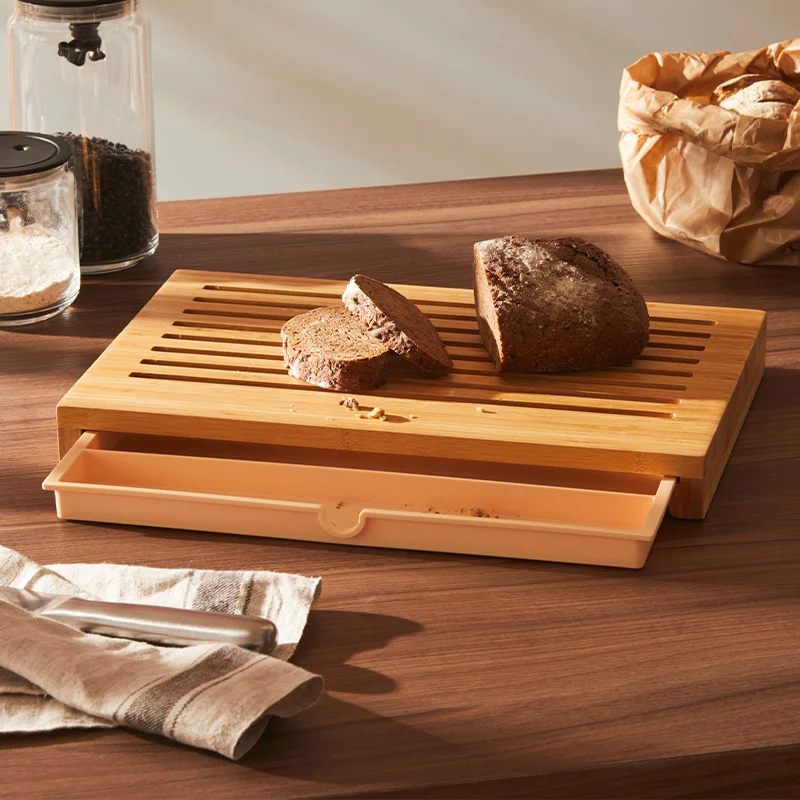 Alessi Tagliere Sbriciola per pane in bamboo 42x27 cm