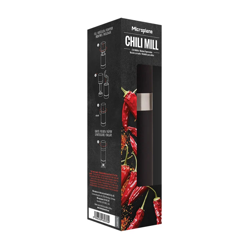 Microplane Set Macinaspezie Manuale Chilli Gourmet