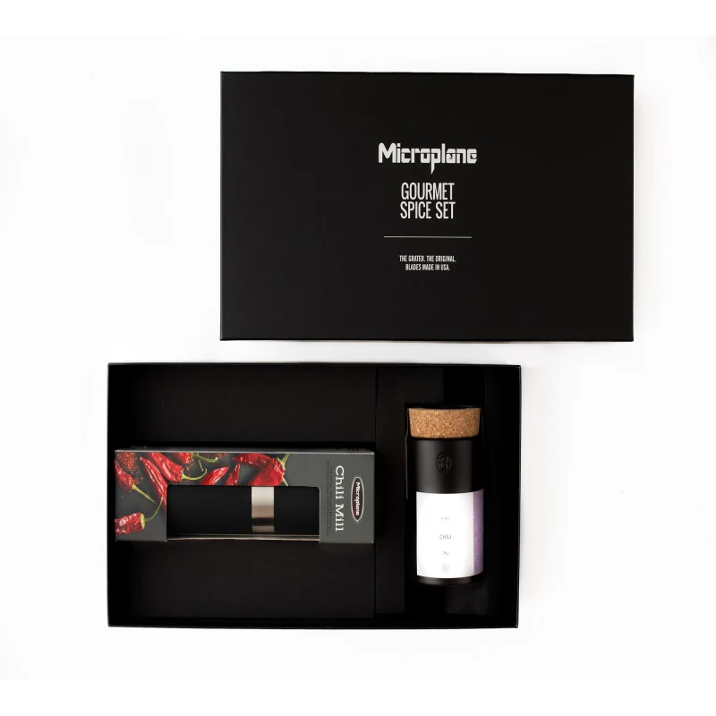 Microplane Set Macinaspezie Manuale Chilli Gourmet