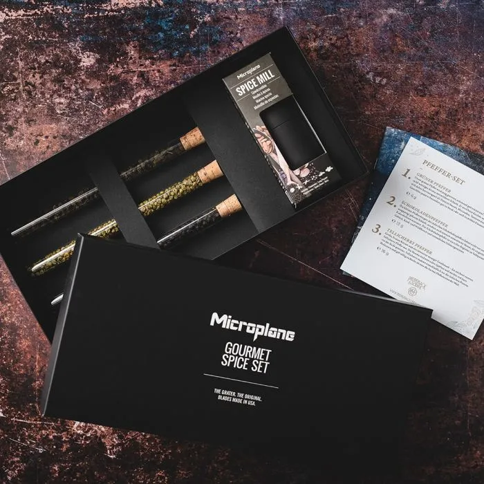 Microplane Set Macinapepe Manuale Gourmet