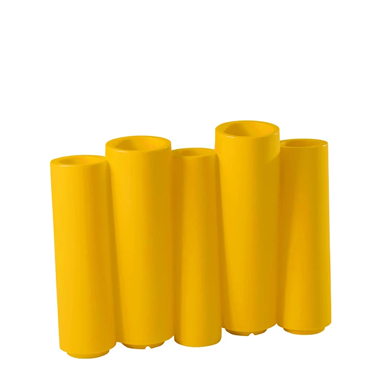 Slide Vaso Separè Bamboo Giallo Ocra 100x33x80 cm