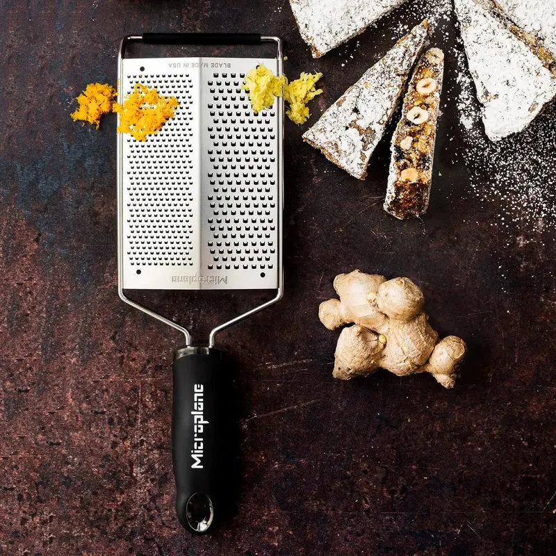 Microplane Grattugia Linea Gourmet Lama Doppia Spessa e Fine