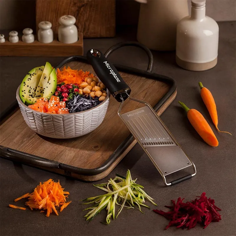 Microplane Grattugia Linea Gourmet Mandolina Julienne Nero