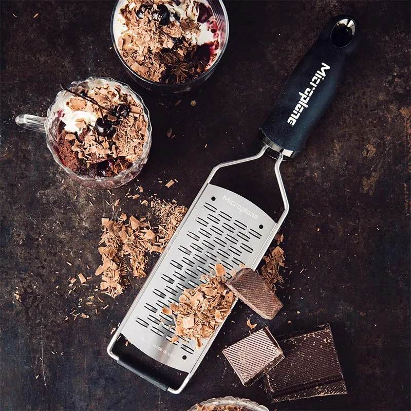 Microplane Grattugia Serie Gourmet Doppia Lama Media Nero