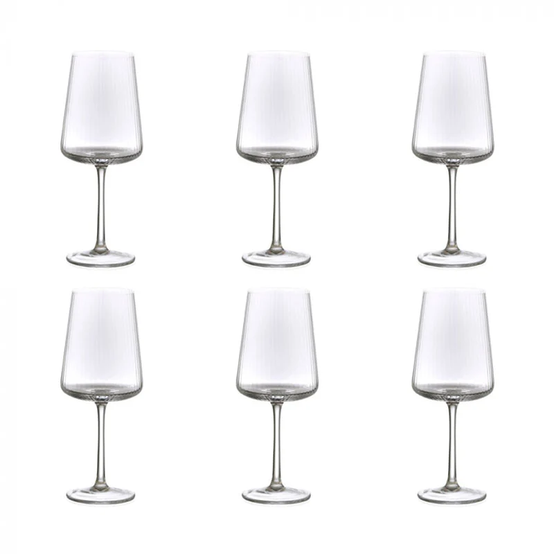 Evviva Set 6 Calici Vino Reale 500 ml in Vetro