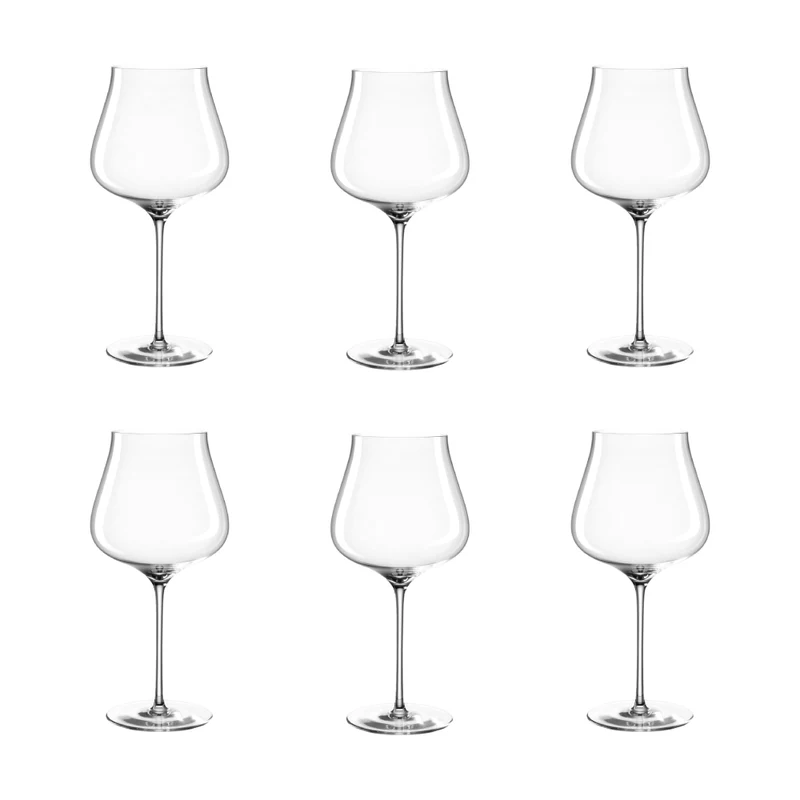 Leonardo Set 6 Calici Borgogna Brunelli in Vetro 770 ml