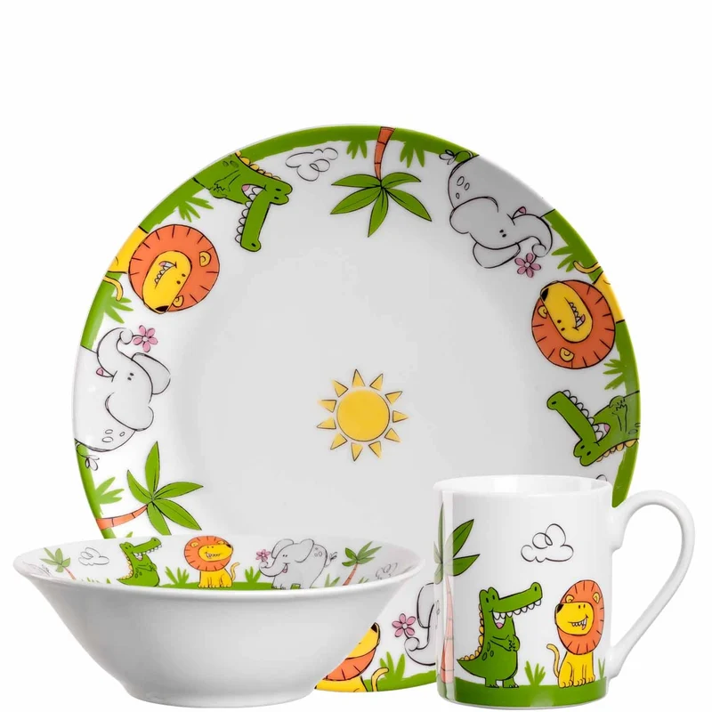 Leonardo Set 3 Pezzi Stoviglie per Bambini in Porcellana