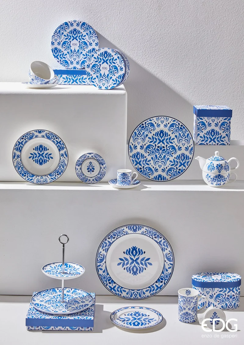 Edg Enzo de Gasperi Piatto da portata Maiolica D30 cm in porcellana