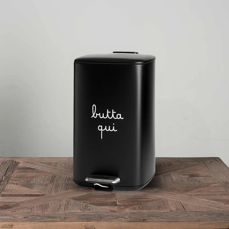 Simple Day Pattumiera Butta Qui 20L Nero