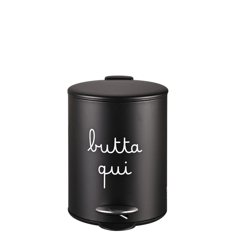 Simple Day Pattumiera Butta Qui 5L Nero
