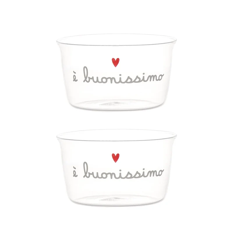 Simple Day Set 2 Coppette in Vetro E' Buonissimo