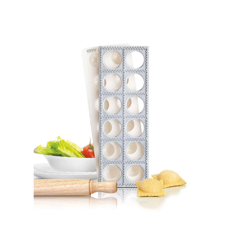 Gefu Stampo per Ravioli e Tortelli Set 3 Pezzi in Alluminio
