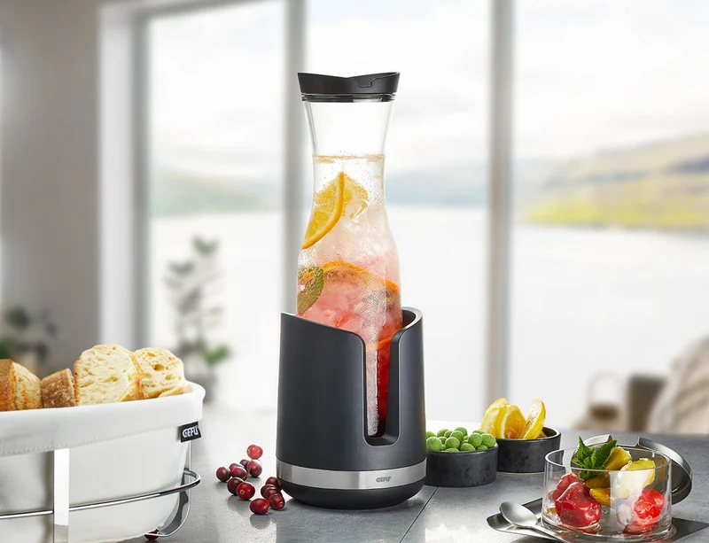 Gefu Refrigeratore per Caraffe Smartline Nero Opaco