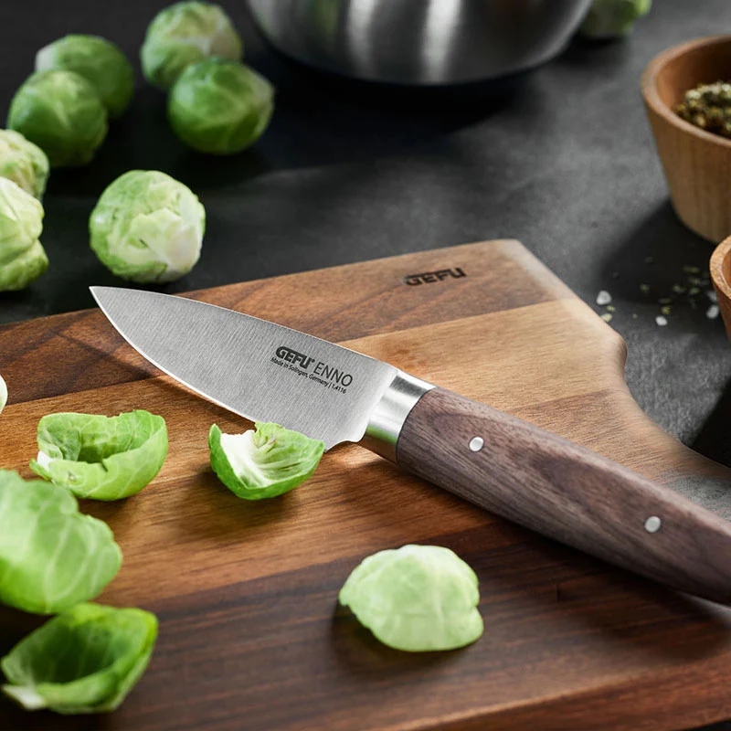 Gefu Coltello per Verdure Enno con Lama 9,5 cm in Acciaio Inossidabile