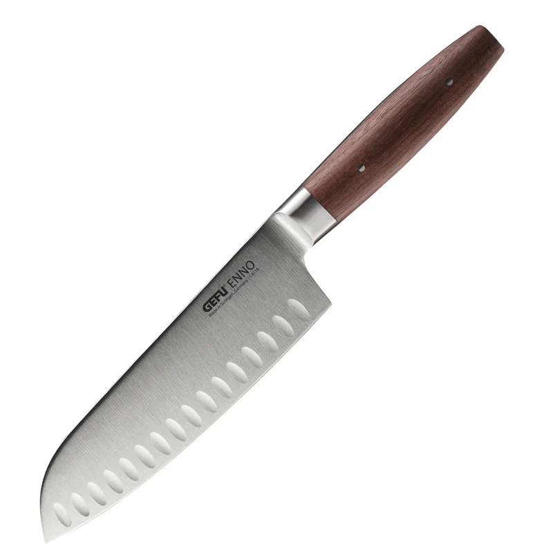 Gefu Coltello Santoku Enno con Lama 18 cm Forgiata in Acciaio Inossidabile
