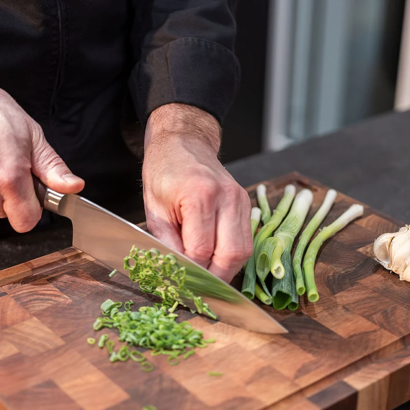Gefu Coltello da Chef Enno con Lama da 20 cm in Acciaio Inossidabile