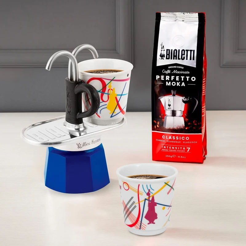 Bialetti Moka Mini Express Kandinsky 2 Tazze