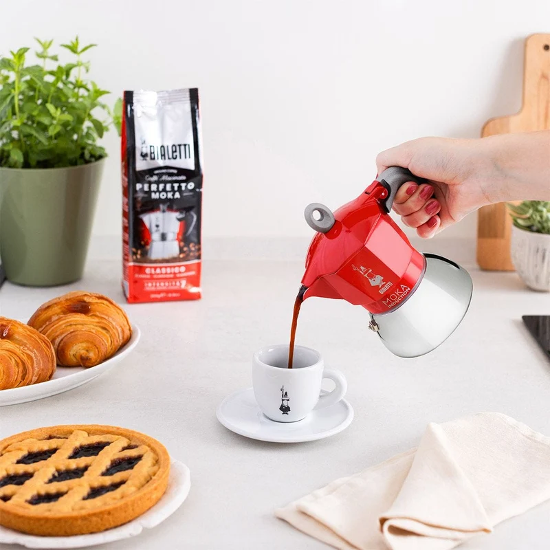 Bialetti Moka Induzione 2 Tazze Rossa