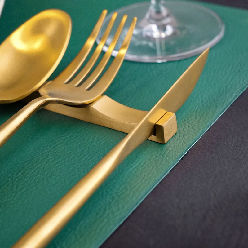 Le Gioie Poggia Posate Elegance 9,5 cm in Acciaio Inox Oro