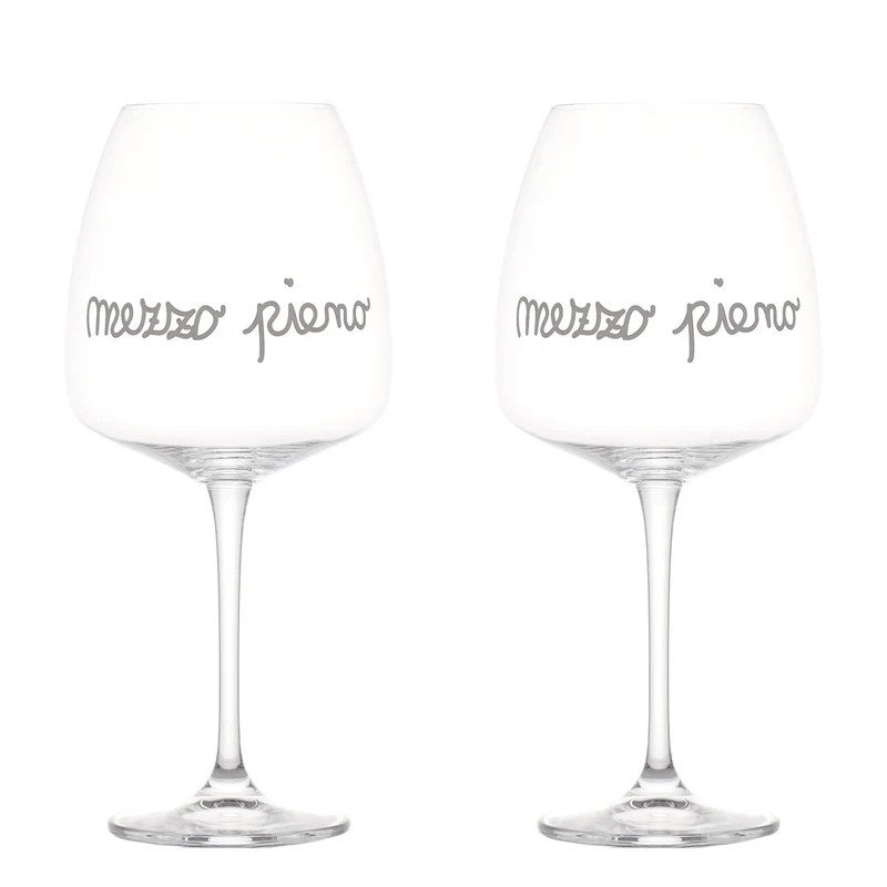 Simple Day Set 2 Calici Vino Mezzo Pieno 77 cl