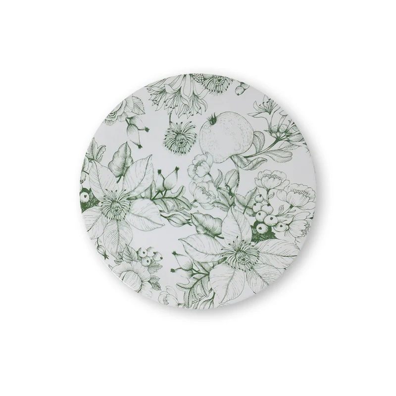 Villa Altachiara Servizio Tavola 18 Pezzi Jacquard Verde in Ceramica
