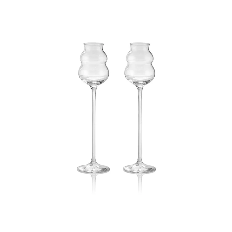 IVV i Distillati Set 2 Calici Grappa Acquavite Trasparente 5 cl
