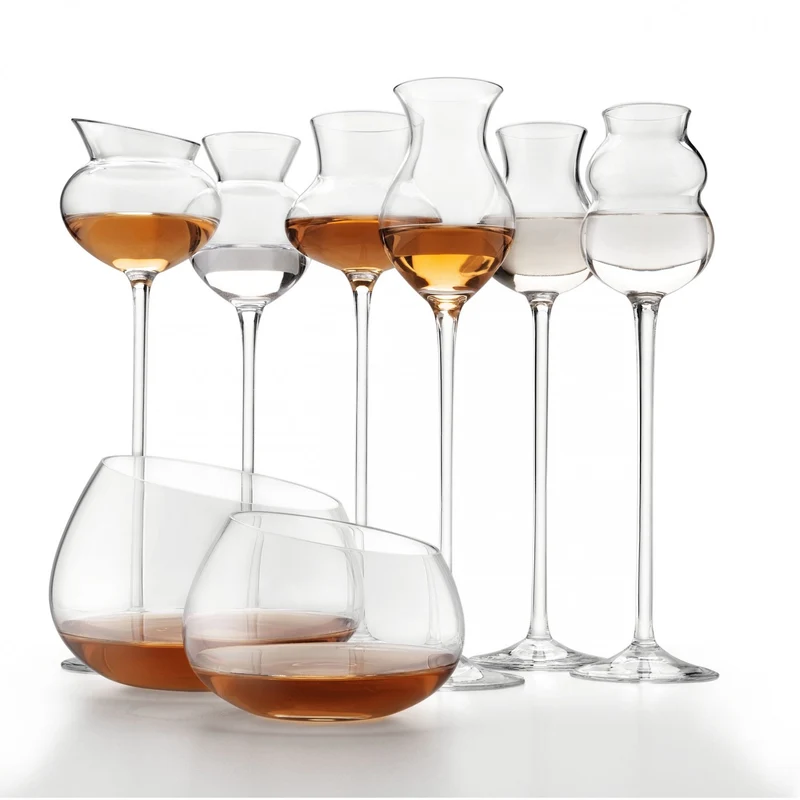 IVV i Distillati Set 2 Calici Grappa Acquavite Trasparente 5 cl