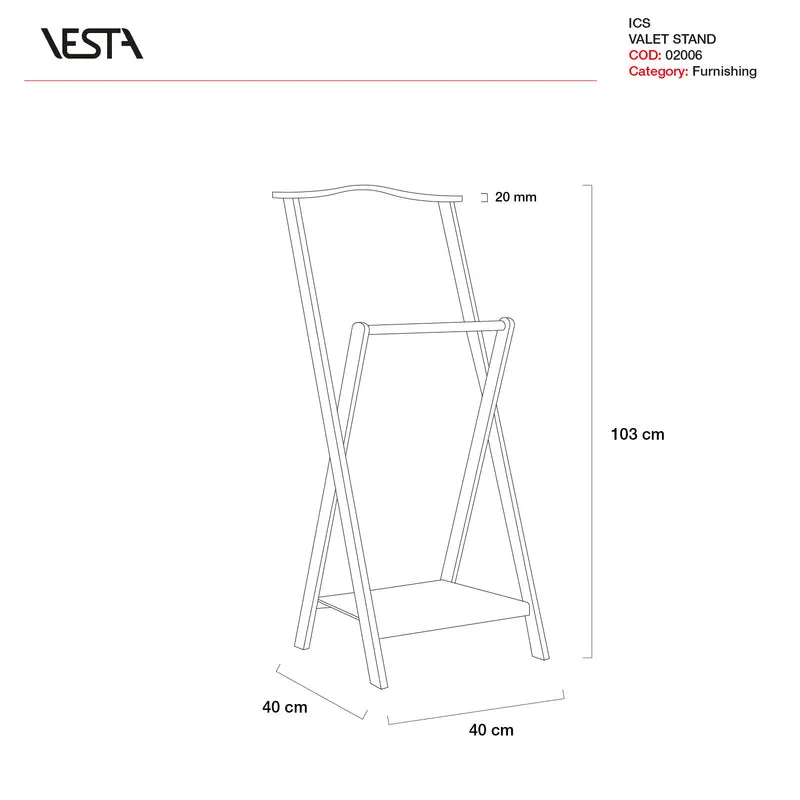 Vesta Servomuto di Design ICS in Cristallo Acrilico