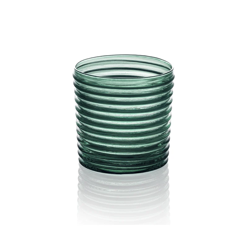 IVV Set 6 Bicchieri Acqua Vertigo Verde Pavone 30 cl