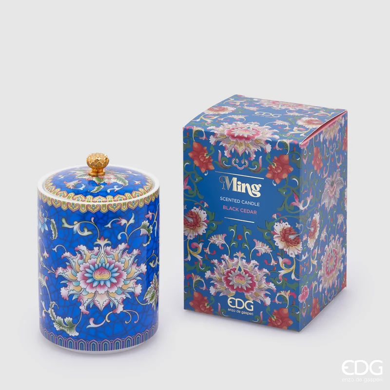EDG Enzo de Gasperi Candela Profumata Ming Blu H14 D9 cm