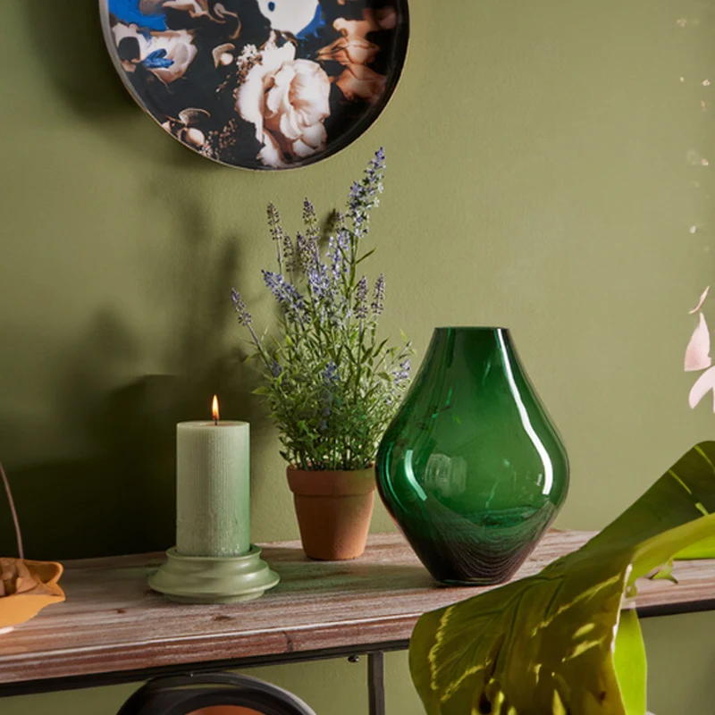 EDG Enzo De Gasperi Pianta Artificiale Lavanda West con Vaso H50 cm