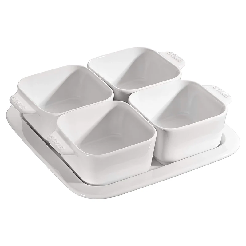 Staub Set Ciotole Aperitivo 5 pezzi in Ceramica Avorio