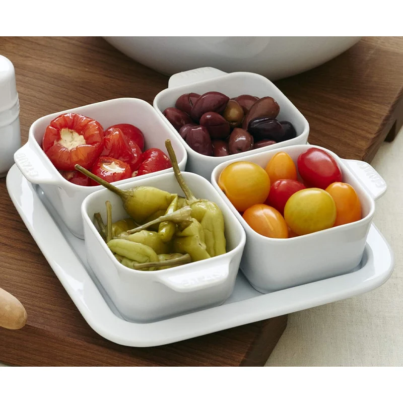 Staub Set Ciotole Aperitivo 5 pezzi in Ceramica Avorio