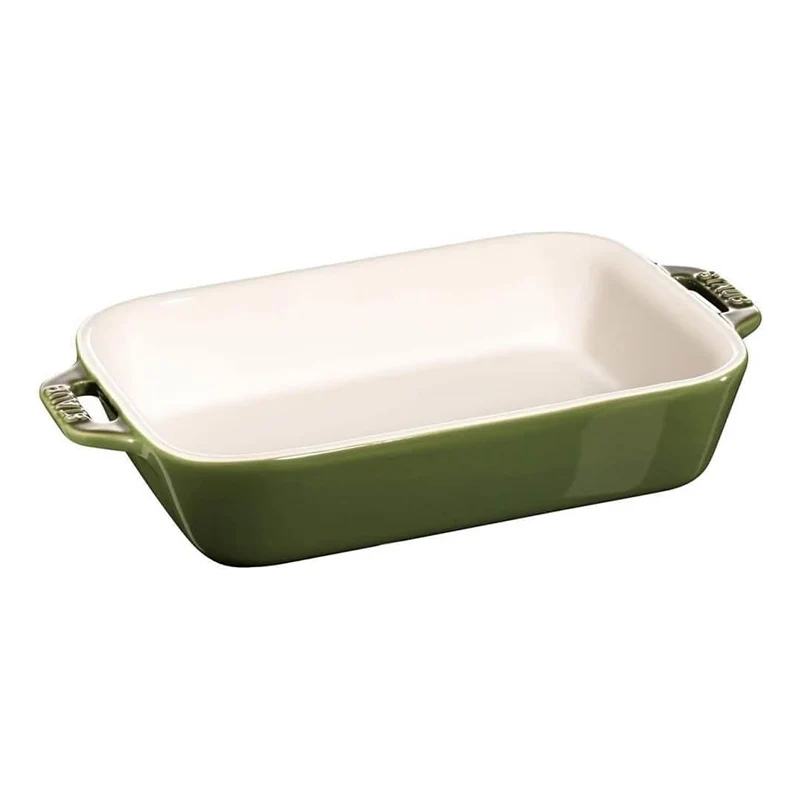 Staub Pirofila Rettangolare in Ceramica Verde 20x16 cm