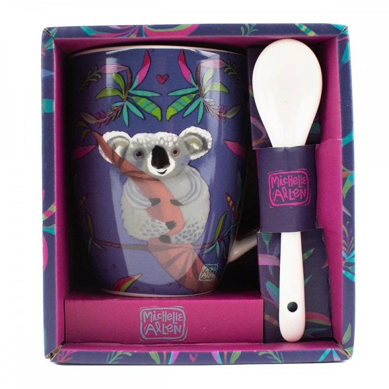 Enesco Tazza Koala con Cucchiaio in Ceramica