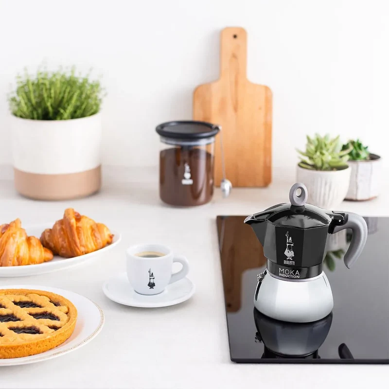 Bialetti Moka Induzione 4 Tazze Nera
