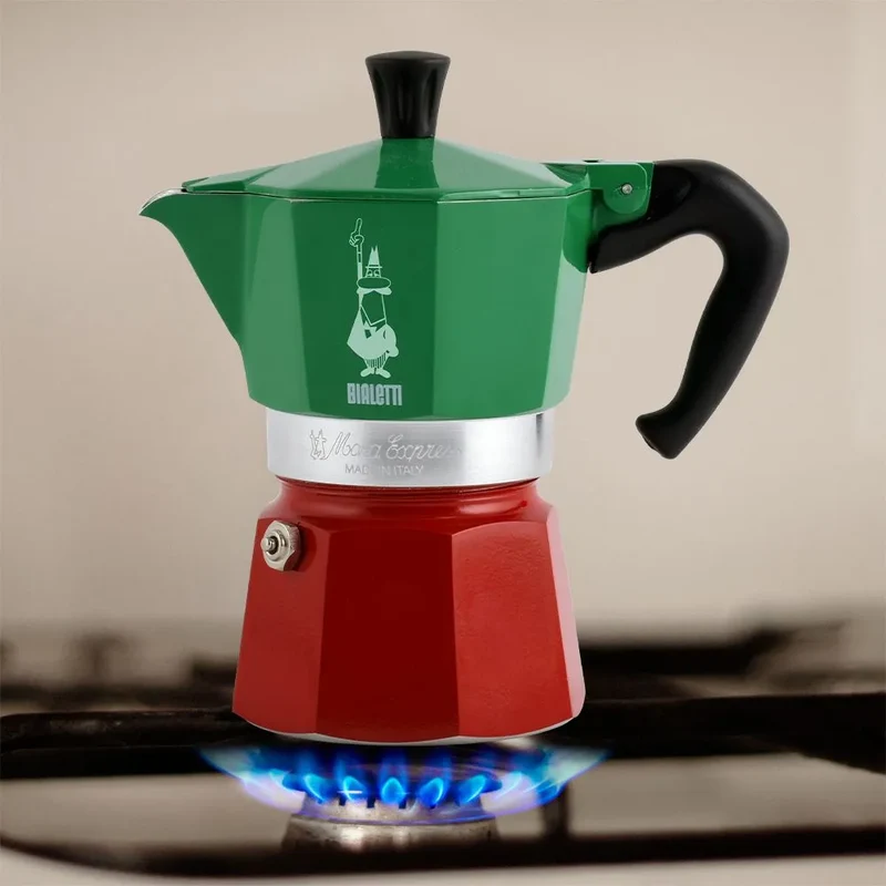 Bialetti Moka Express 6 Tazze Tricolore