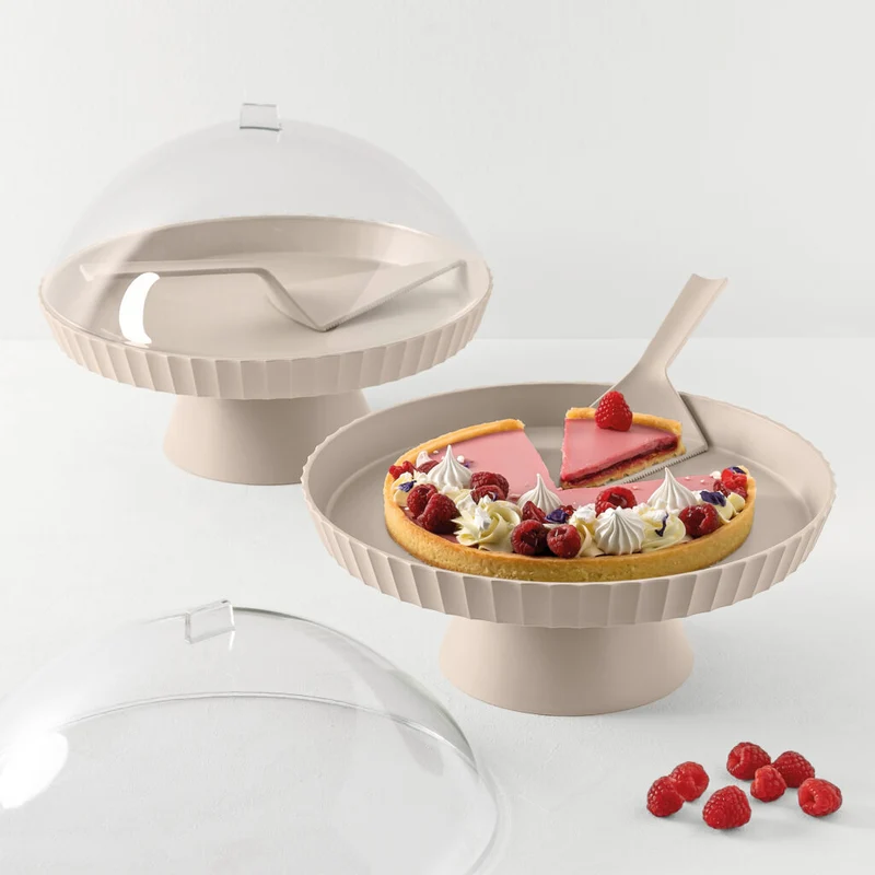Blim Plus Alzata Agorà 30 cm con Cupola Grigio Moka