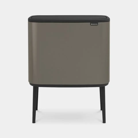 Brabantia Pattumiera Bo Touch 2 Secchi 11+23 Litri Platino