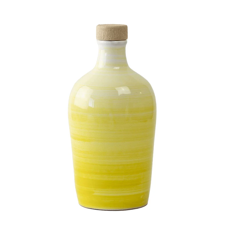 Frantoio Paparella Tramonto Olio Extra Vergine di Oliva 500 ml con Piattino Giallo