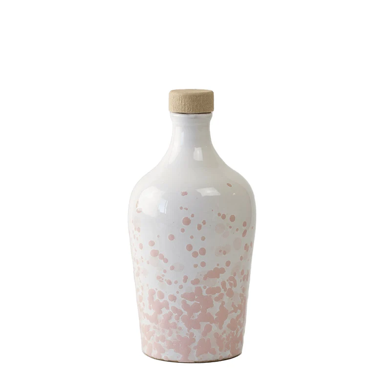 Frantoio Paparella Galassia Olio Extra Vergine di Oliva 250 ml con Piattino Rosa