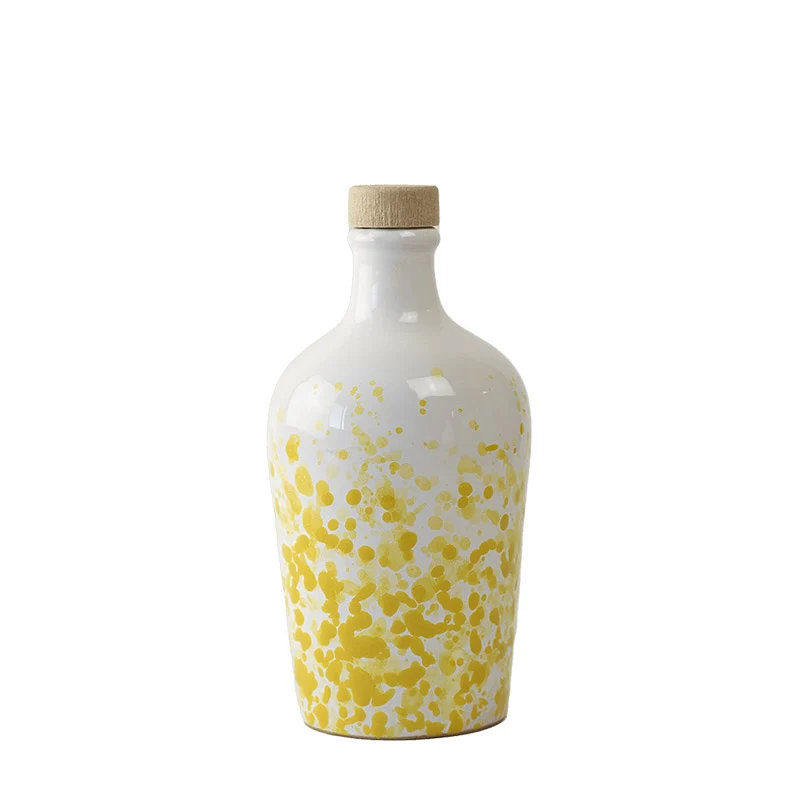 Frantoio Paparella Galassia Olio Extra Vergine di Oliva 250 ml con Piattino Giallo